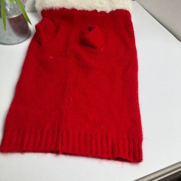 Holiday Pet Sweater with Snow flacks Size Large - Picture 2 of 5
